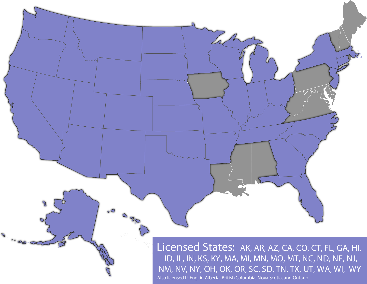 CSI Licensed States 2022-02-18
